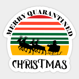 Merry Quarantined Christmas Sticker